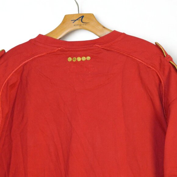 COOGI Short Sleeve Red Cotton T-shirt Embroidery & Felt Detailing Size 3XL - Picture 10 of 16